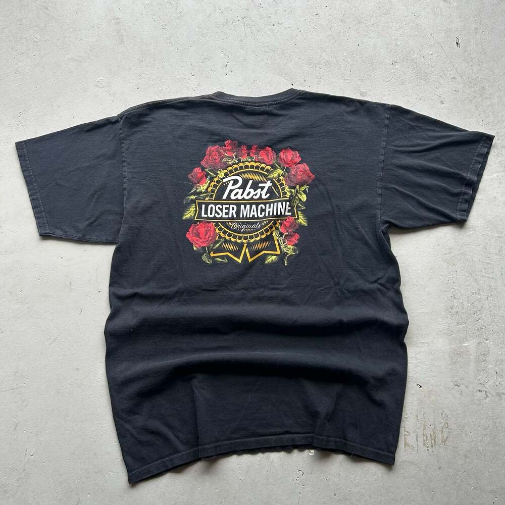 Y2K Loser Machine x Pabst Blue Ribbon Originals Floral Graphic T-Shirt